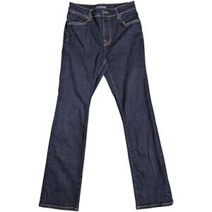 Tecovas High Rise Straight Jeans Size 26 Dark Wash Blue Denim Western Rodeo 30"